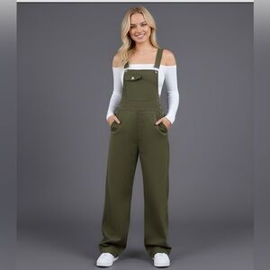 Army Green 1 Flap Pocket Overalls